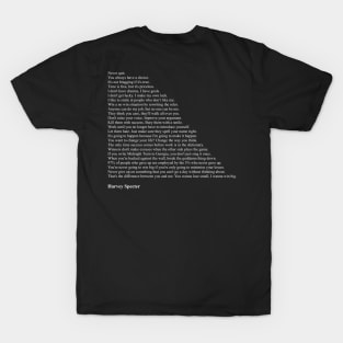 Harvey Specter Quotes T-Shirt